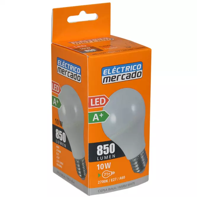 Żarówka LED EM 10W A60 E27 2700K