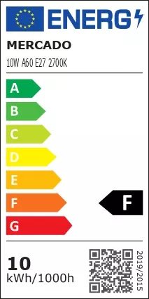 Żarówka LED EM 10W A60 E27 2700K