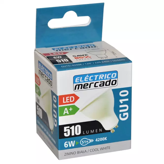 Żarówka LED EM 6W GU10 4200K