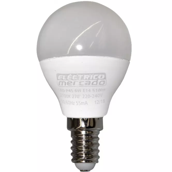 Żarówka LED EM 6W P45 E14 2700K