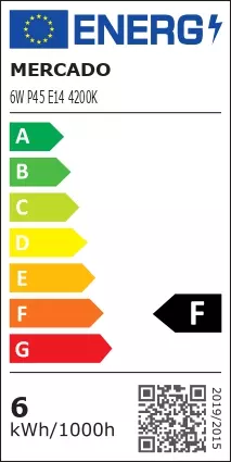 Żarówka LED EM 6W P45 E14 4200K