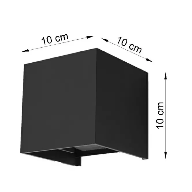 Kinkiet Filadelfia black LED