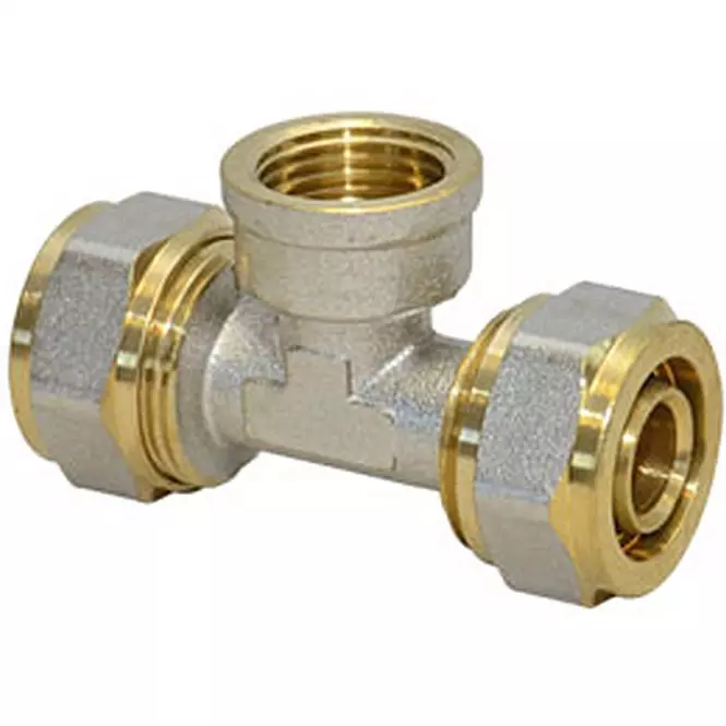 Trójnik pex 20x3/4x20 gw-system skręcany