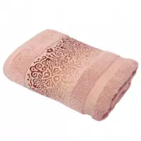 Ręcznik Arabesca 70X140 brudny róż (500GSM)