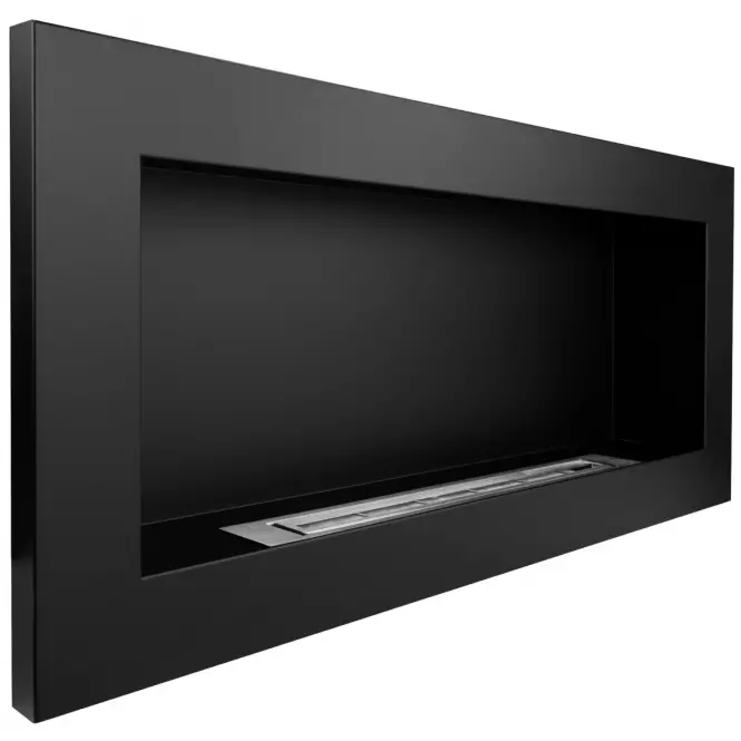 Biokominek 900x400 czarny strukturalny