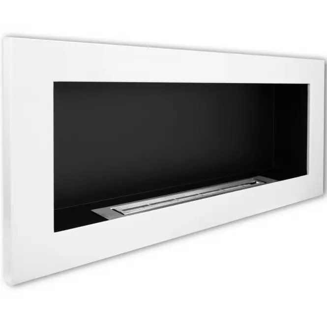 Biokominek 900x400 biały połysk