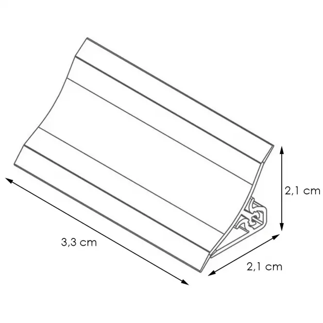 Listwa przyblatowa 3m 20x20 – consuela LWS-042
