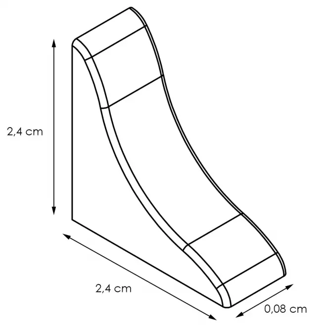 Zakończenie proste – sosna biała LWS-044,2