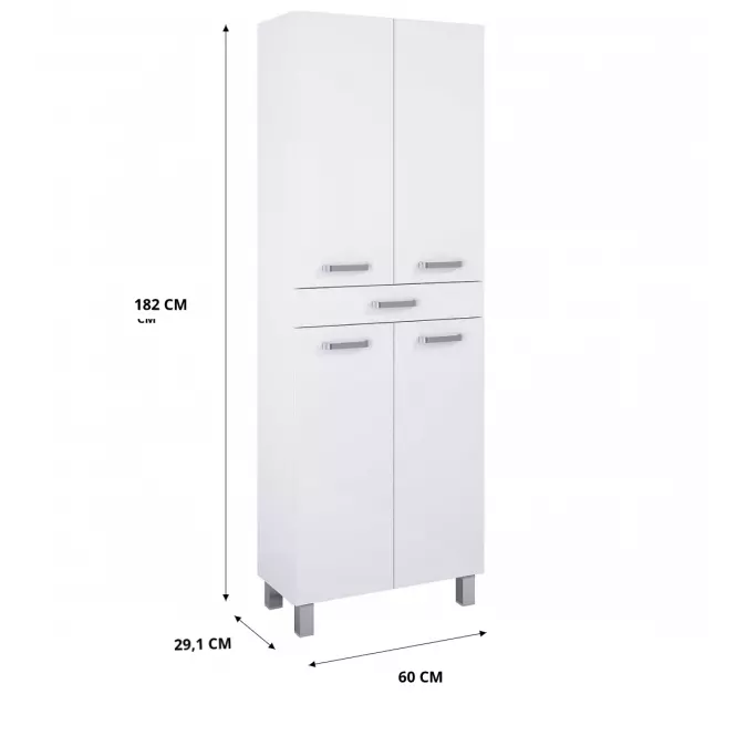 Słupek Uno 60 4D1S white