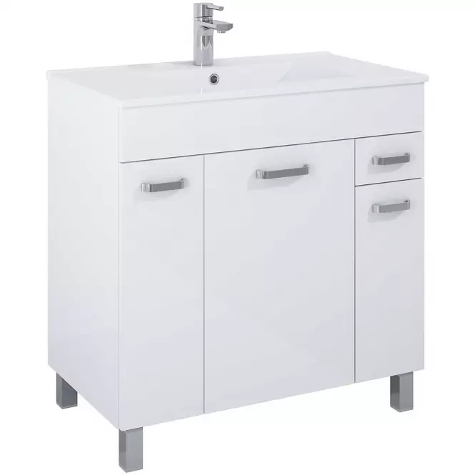 Zestaw szafka z umywalką Uno Kyra 80 3D1S white