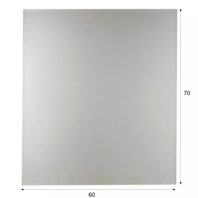 Lustro łazienkowe fazowane 1,5cm 60x70
