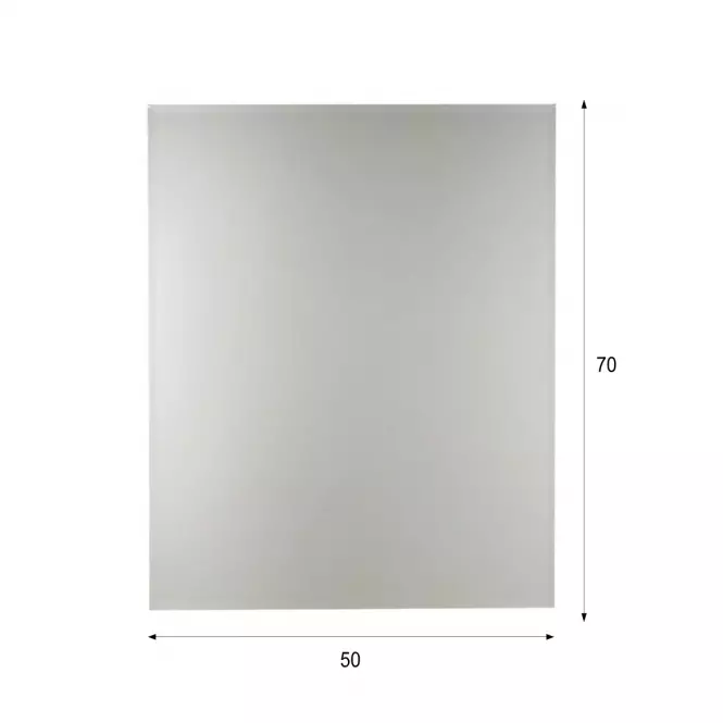 Lustro łazienkowe fazowane 1,5cm 50x70