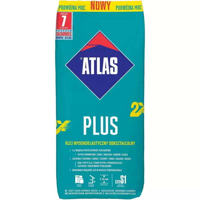 Klej do płytek Atlas PLUS S1 20kg