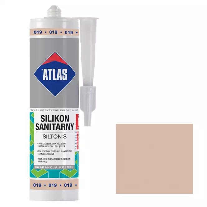 Atlas Silikon Silton S 019 jasny beż 280ml