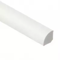 Ćwierćwałek PCV 13x13x2500mm biały