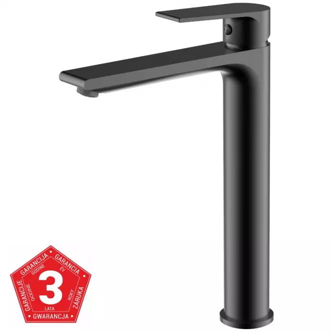 Bateria umywalkowa wysoka Sol Black