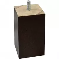 Noga meblowa drewniana 100/55/55 mm kwadrat wenge
