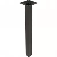 Noga Meblowa Kwadratowa 30cm Czarna