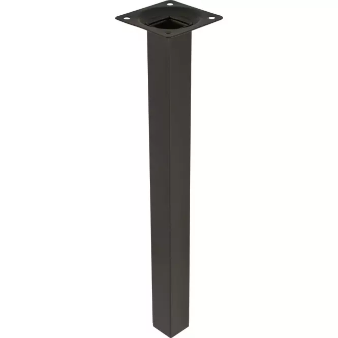 Noga Meblowa Kwadratowa 30cm Czarna