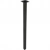 Noga Meblowa Kwadratowa 80cm Czarna
