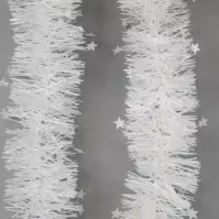 Girlanda śr. 8 cm z aplikacją śr. 9,5 cm - małe gwiazdki