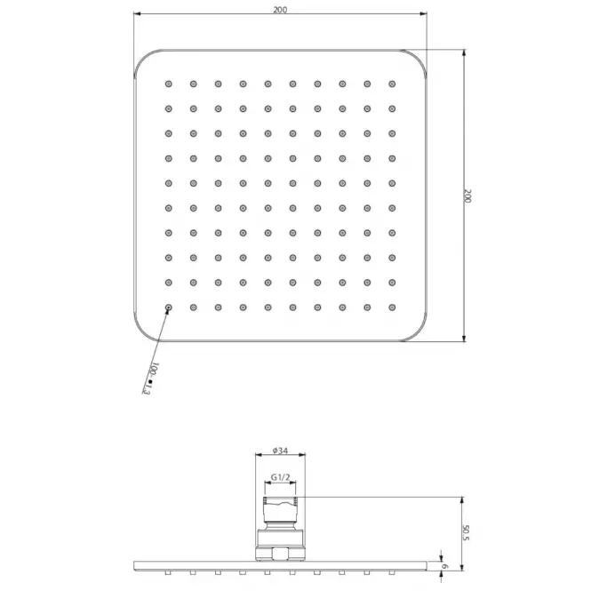 Parma system prysznicowy podtynkowy termostat