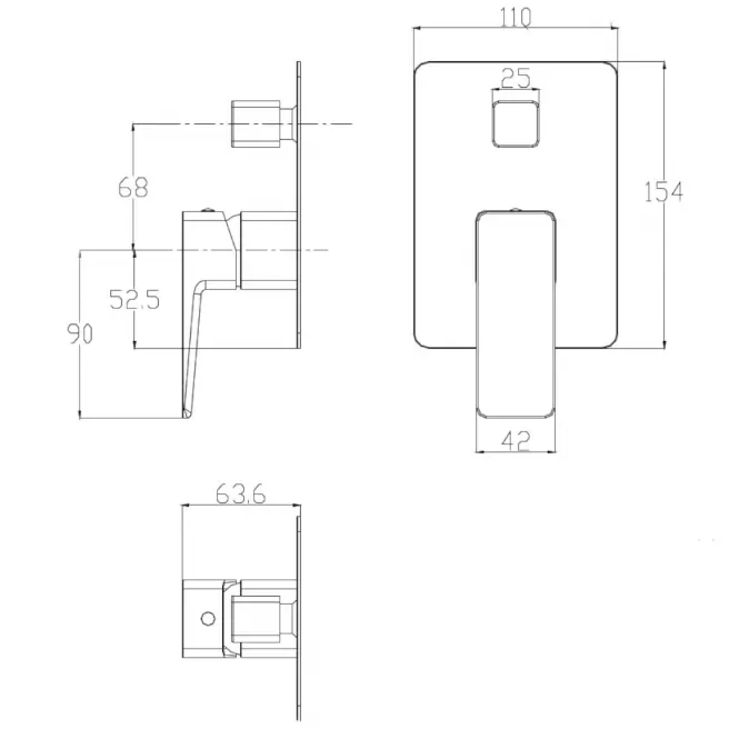 Parma system wannowy podtynkowy
