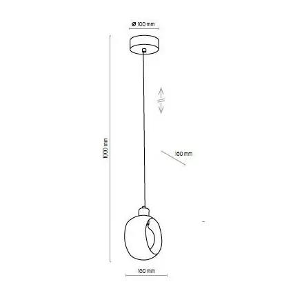 Lampa Cyklop Black 2751 LW1