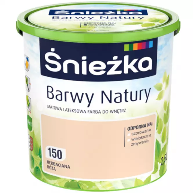 Farba Barwy Natury herbaciana róża 150 2,5l