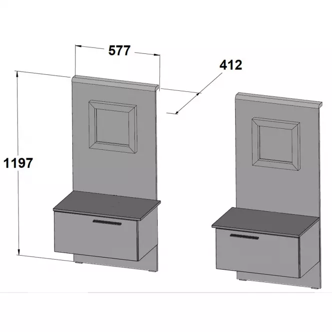 Szafka nocna Jakobina JKBL1165 (2 SZT),2