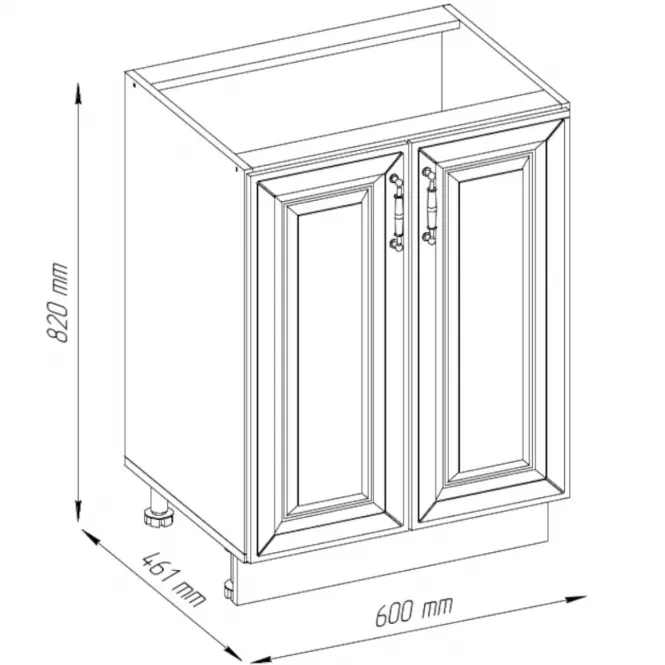 Szafka kuchenna Patricia D60 2D