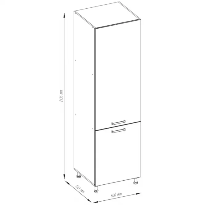 Szafka kuchenna Sofia 2D 60cm słupek,2