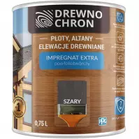 Drewnochron Impregnat Powłokotwórczy Szary 0,75l