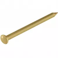 Gwoździe stalowe łeb soczewka mosiądzow. 1,5x25mm
