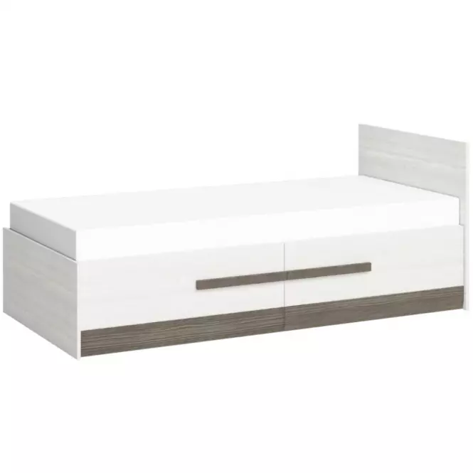 Łóżko Blanco 16 100 sosna śnieżna/new grey