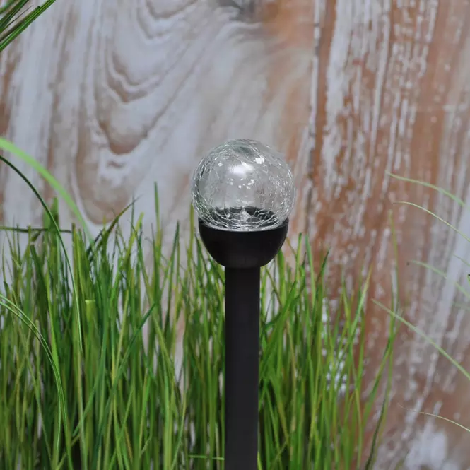Lampa solarna 1 LED BY-131576 Kula szklana 6