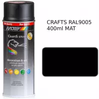 Lakier Crafts czarny mat ral 9005 400 ml 696046
