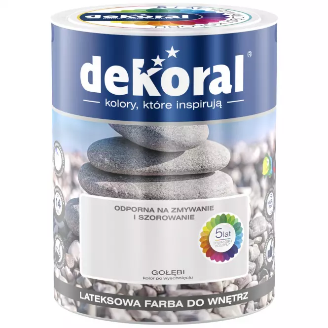 Dekoral Odporna Na Szorowanie Gołębi 5l