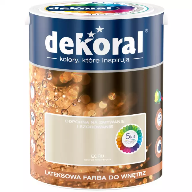 Dekoral Odporna Na Szorowanie Ecru 5l