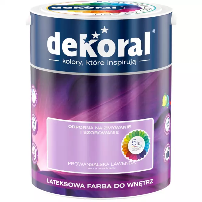 Dekoral Odporna Na Szorowanie Prowansalska Lawenda 5l
