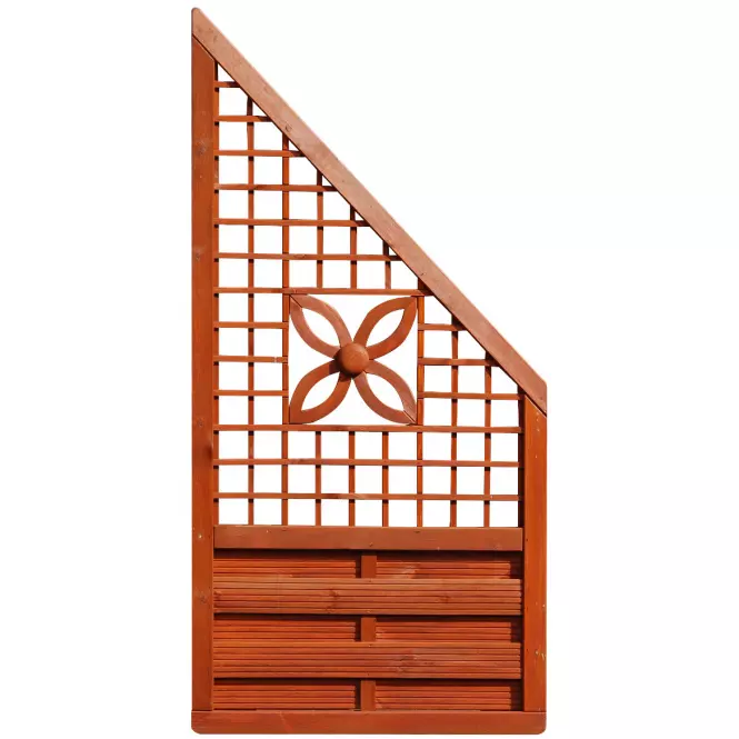 Płot Wolin z ornamentem 90x180/90 cm