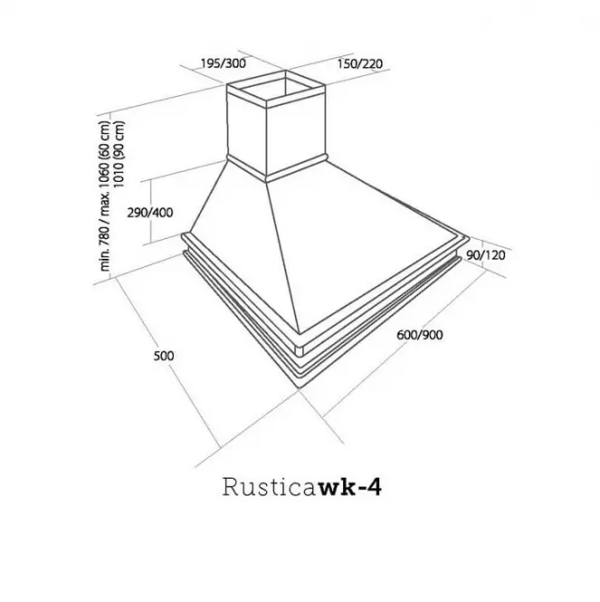 Okap WK-4 Rustica 90,6