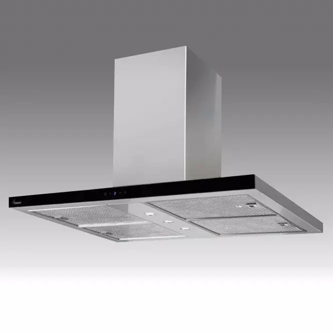 Okap WK-9 Isla Feniks Glass Slim 90 inox/czarny