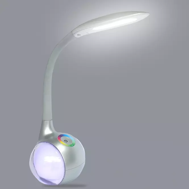 Lampka biurkowa Celebes LED srebrna LB