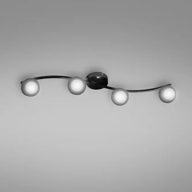 Lampa Mars AS-8006-04-6195 czarny-chrom LS4