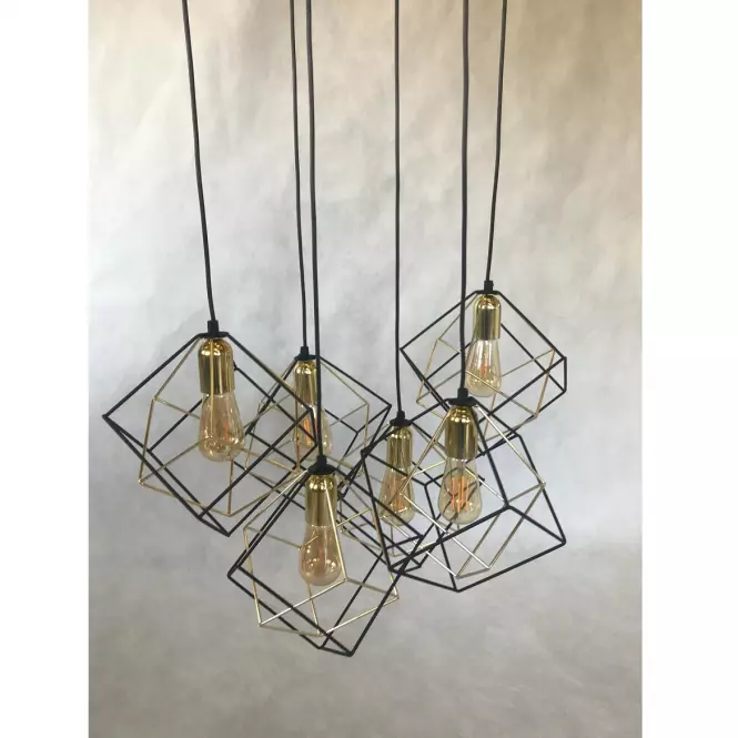 Lampa Alambre 2779 black/gold PL6