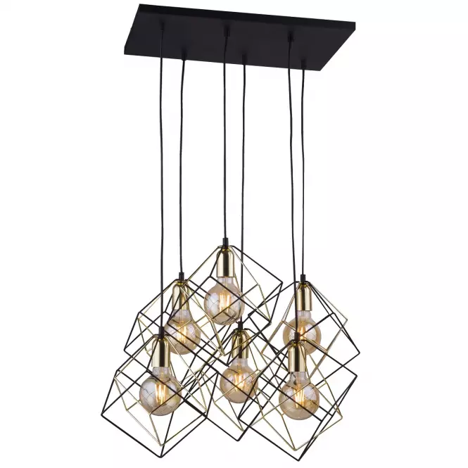 Lampa Alambre 2779 black/gold PL6