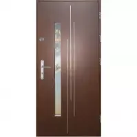 Drzwi zewnętrzne WZ 62 90 P ciemny orzech