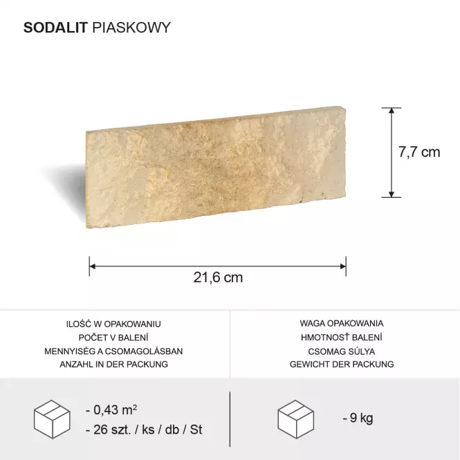 Kamień Betonowy Sodalit Piaskowy