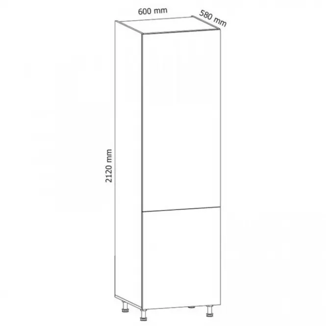 Szafka kuchenna Gardena D60ZL P grey